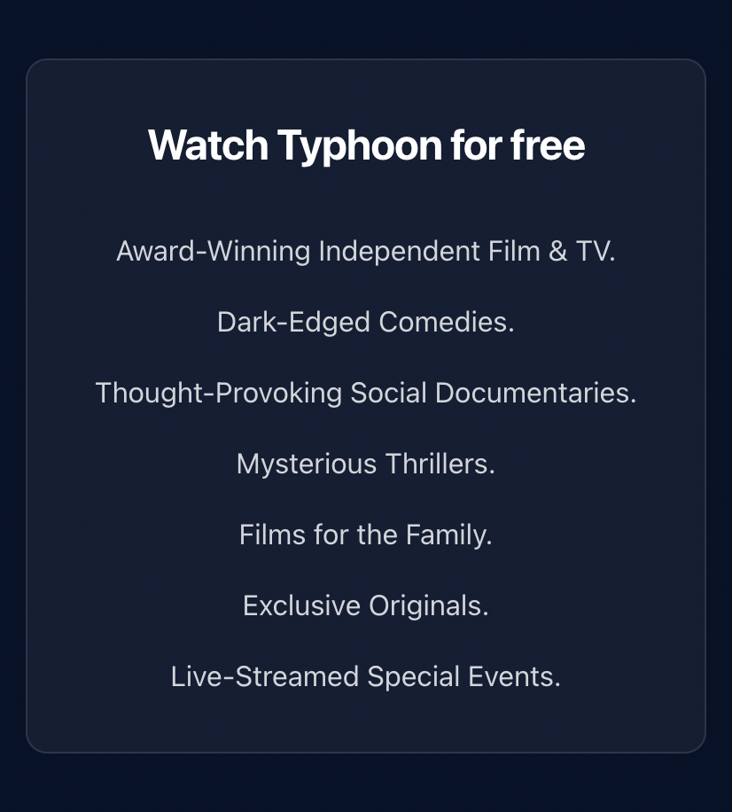 Watch Typhoon for Free